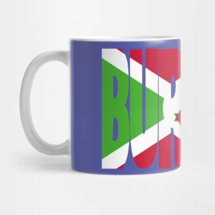 Burundi flag stencil Mug